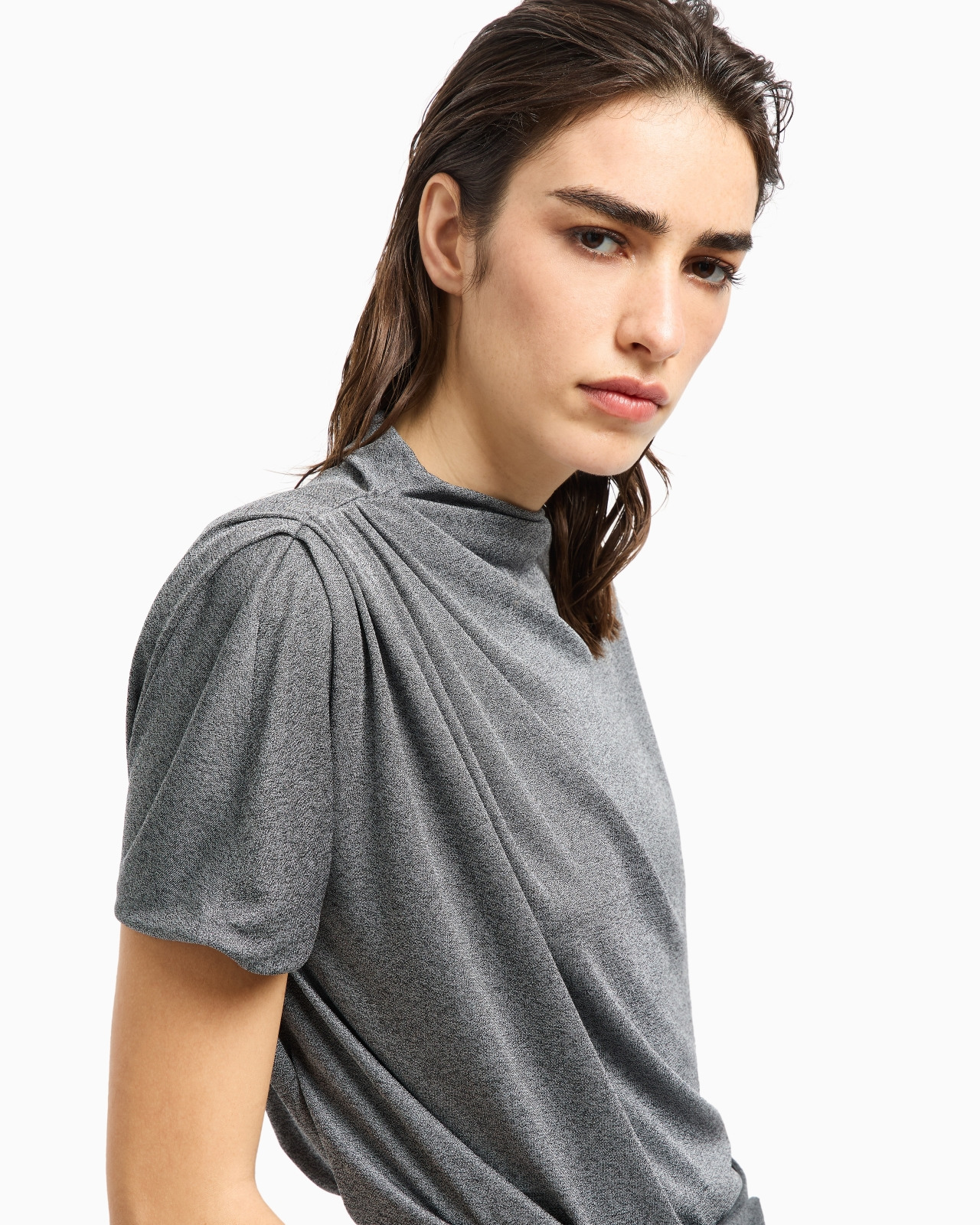 CHINÉ-EFFECT JERSEY JUMPER - 5