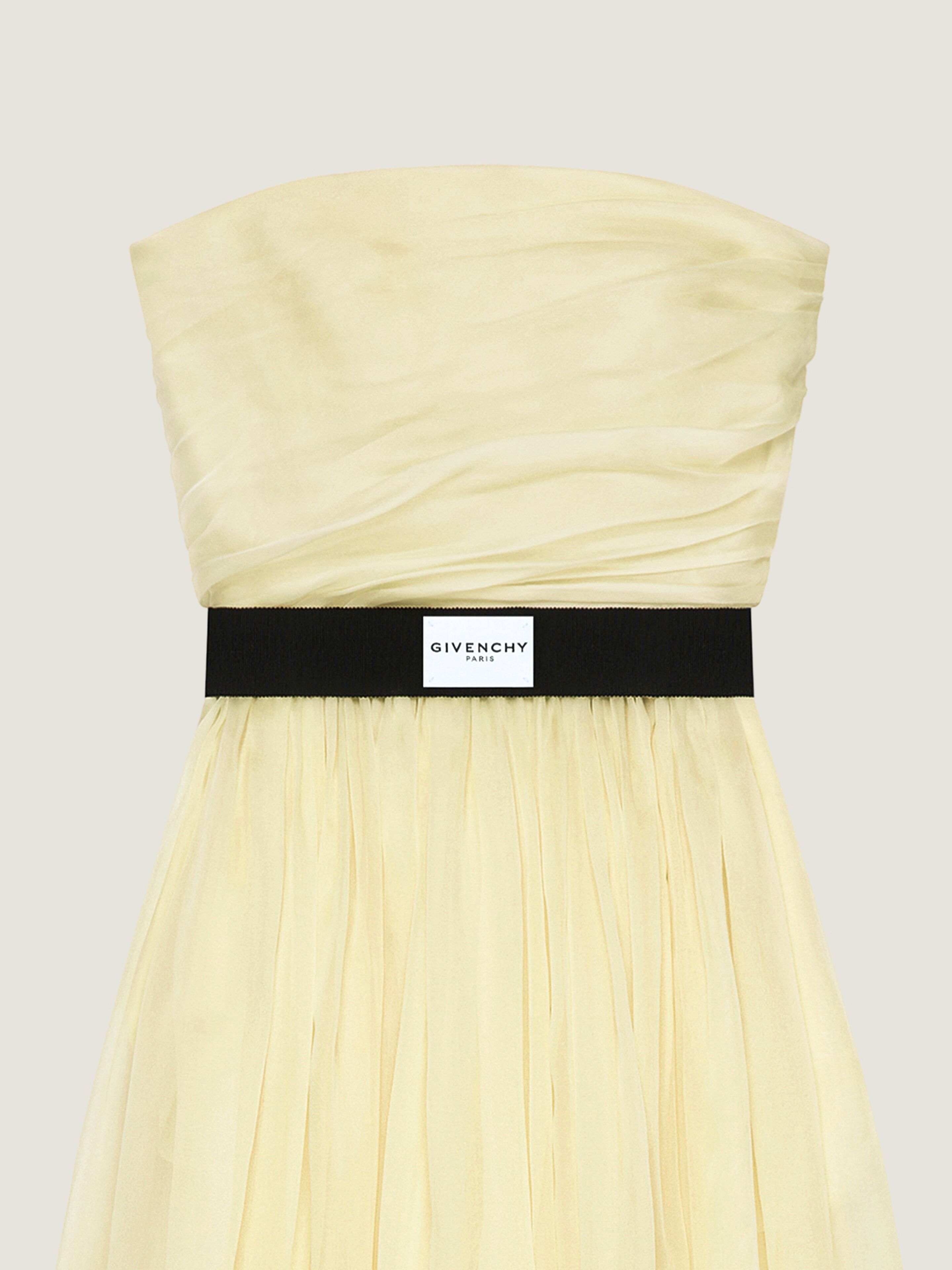 BUSTIER EVENING DRESS IN ORGANZA - 4