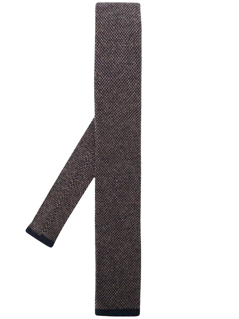 intarsia knit cashmere tie - 1