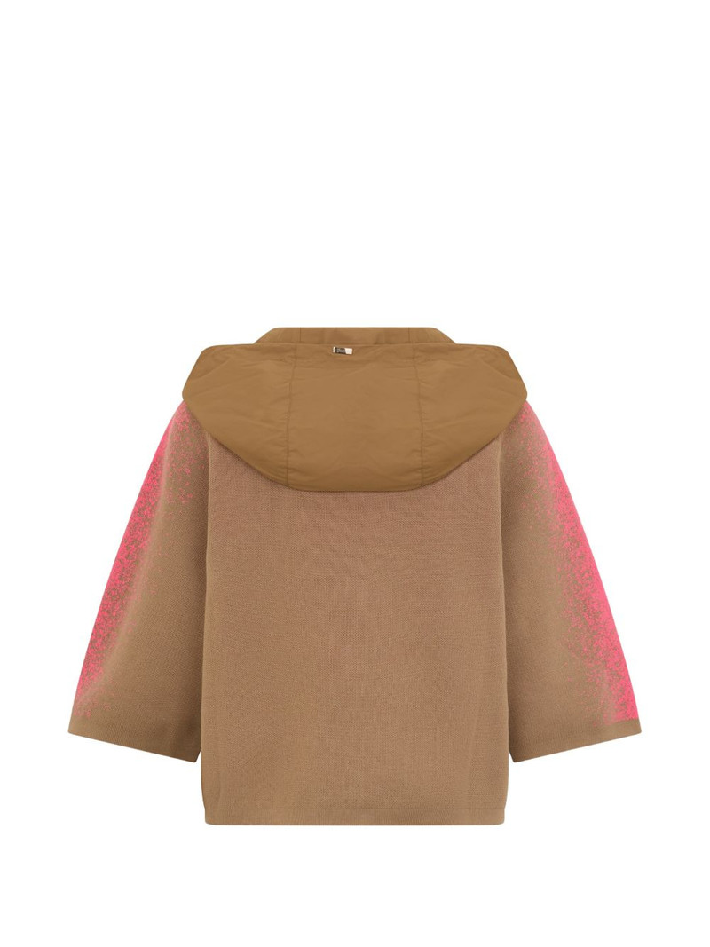 Herno hooded zip-fastening cardigan outlook