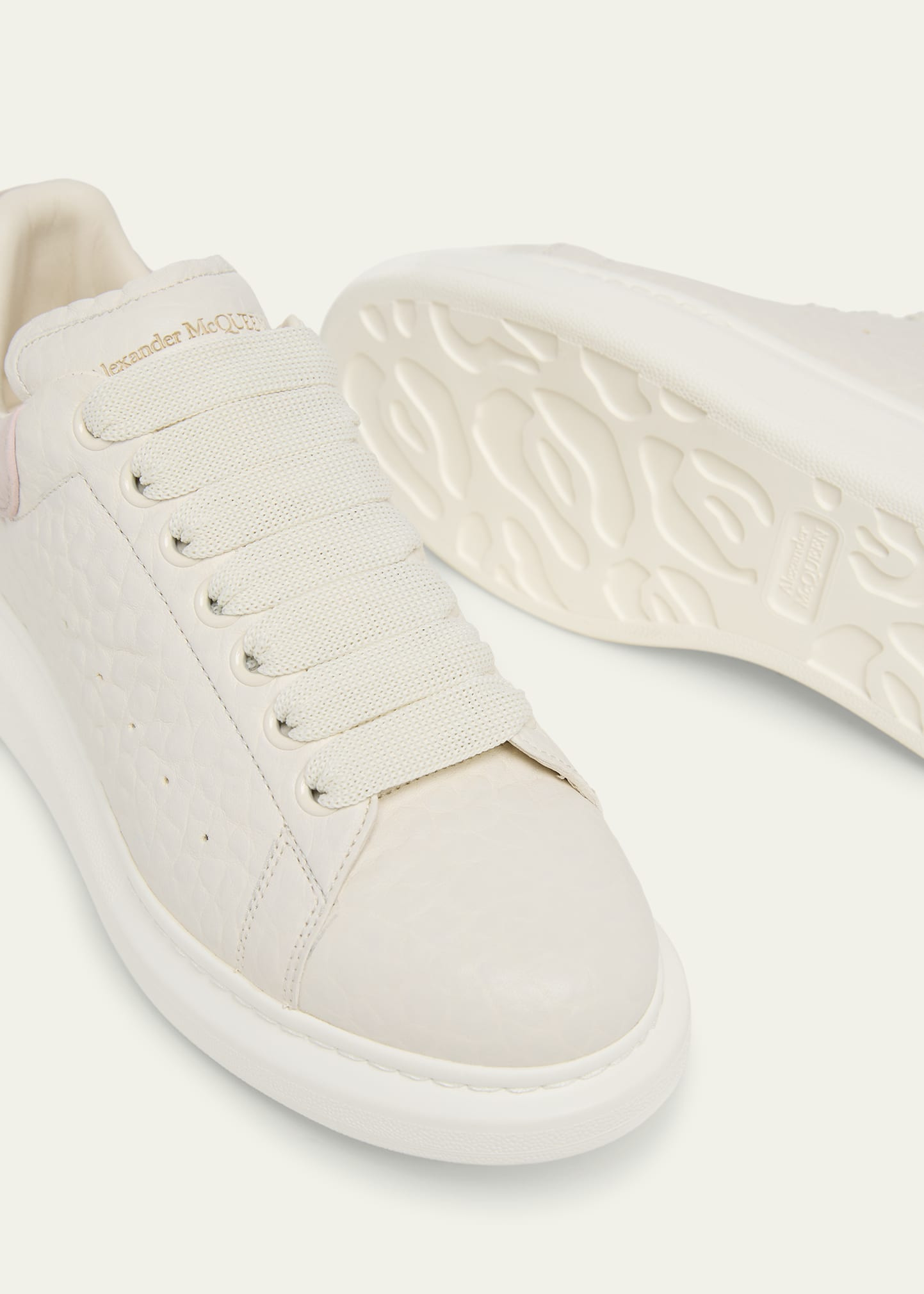 Oversized Leather Sneakers - 6