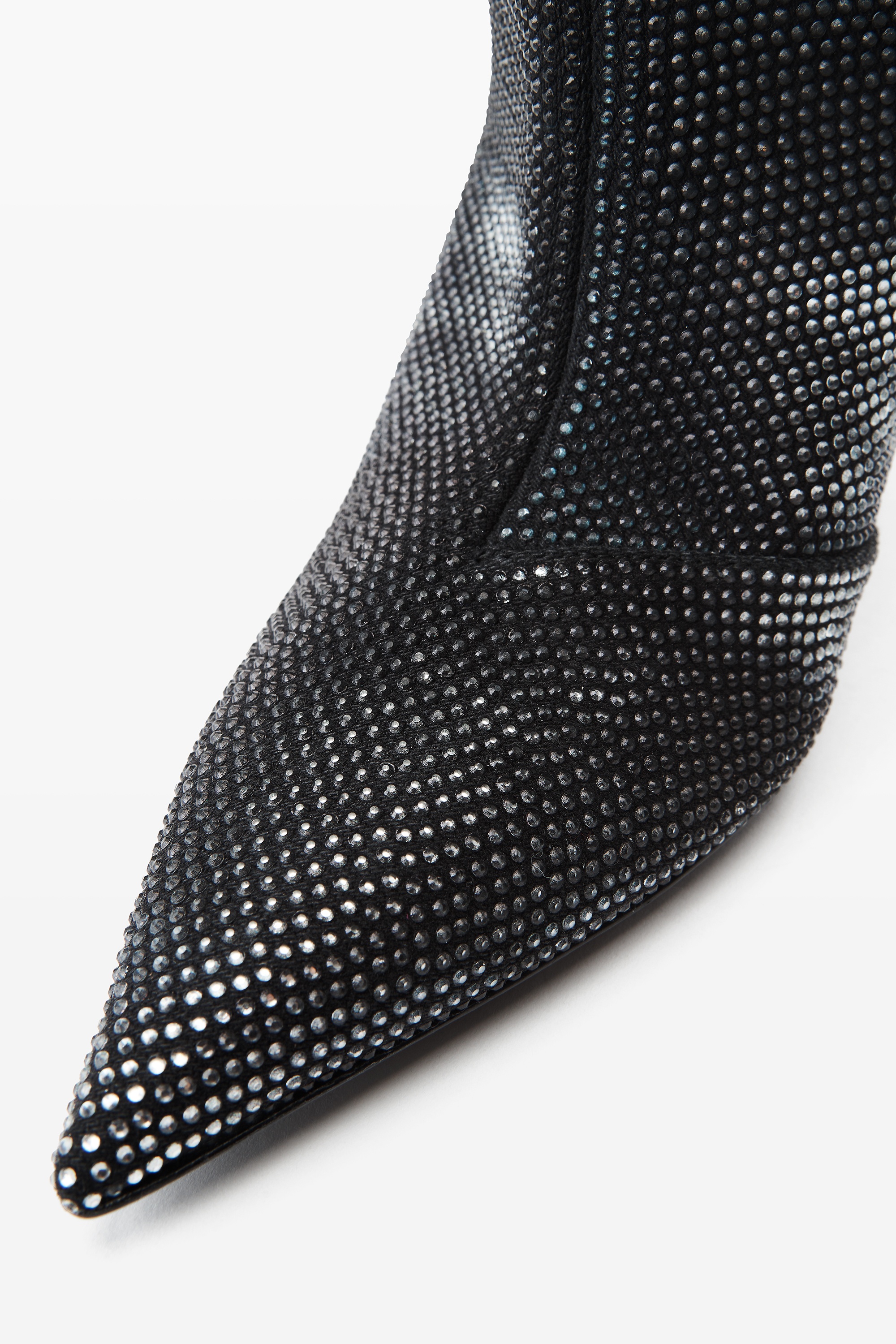 【関税込み】Alexander Wang ブラック Diablo 90mm ロングブーツ Alexander Wang diablo 90mm tall boot in crystal hotfix