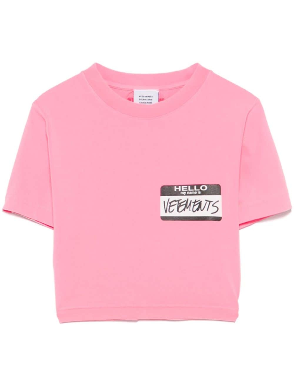 Hello My Name Is Vetements T-shirt - 1