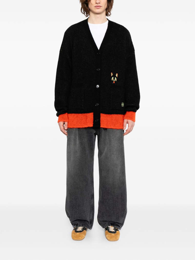 Loewe embossed leather-patch jeans outlook