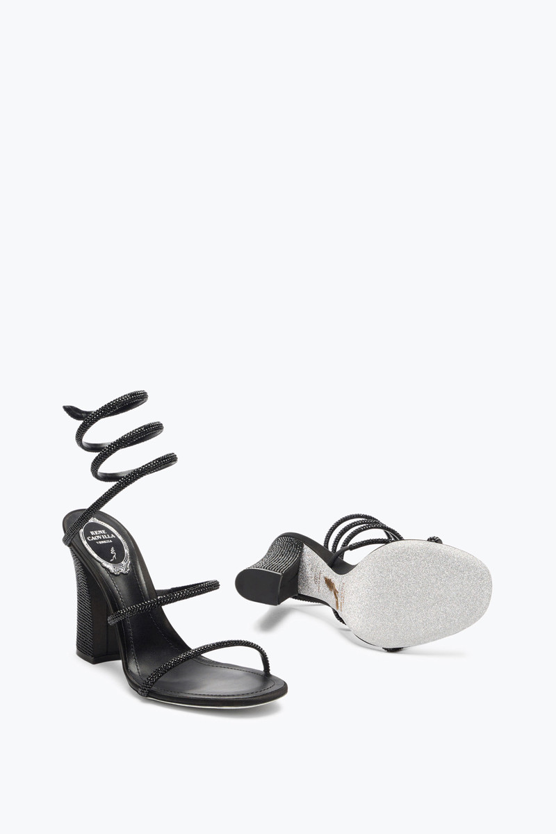 CLEO TOTAL BLACK SANDAL WITH SOUL HEEL 105 6