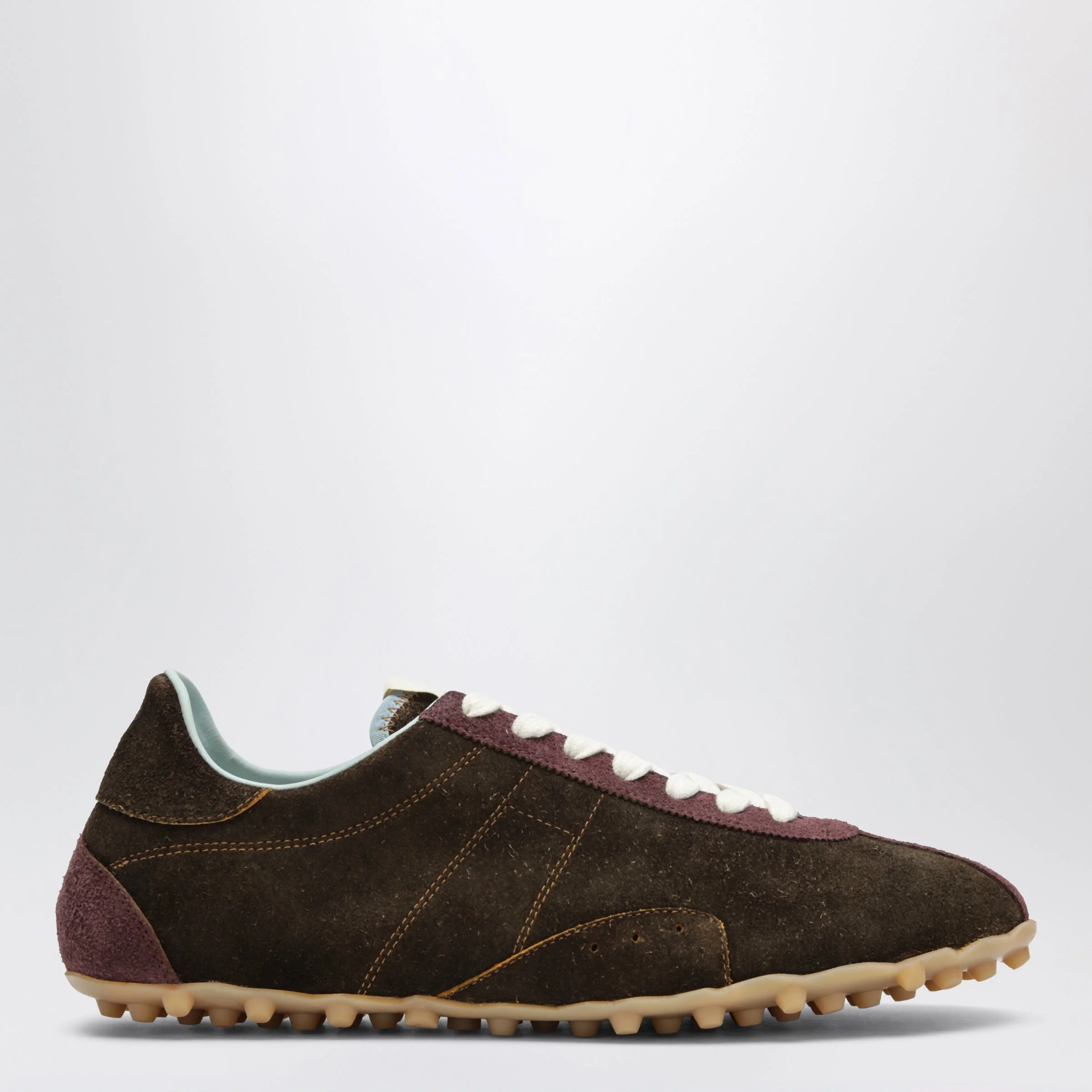 Maison Margiela Brown Suede Sneakers Men - 1