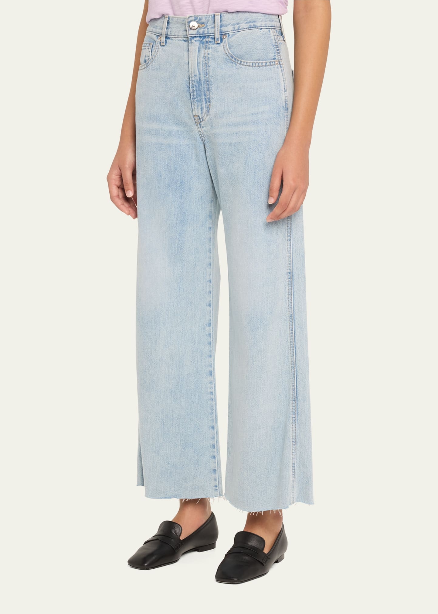 Taylor Cropped High-Rise Wide Jeans - 4