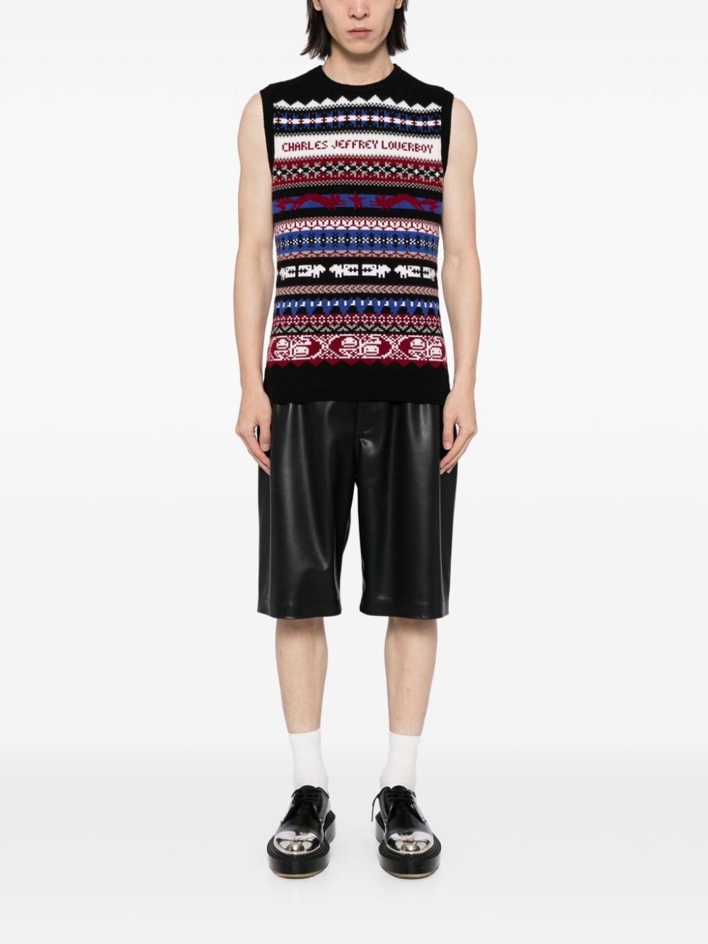 Fair Isle-intarsia knitted top - 2