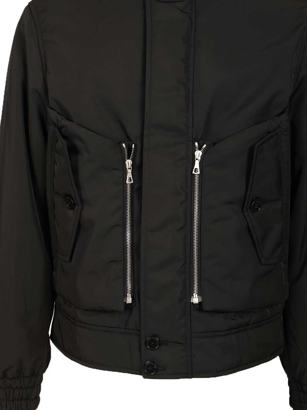 Venice Short Bomber Jackets Black - 5