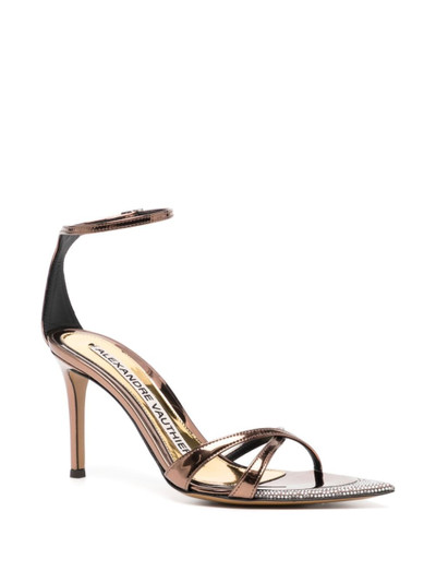 ALEXANDRE VAUTHIER 80mm leather sandals outlook