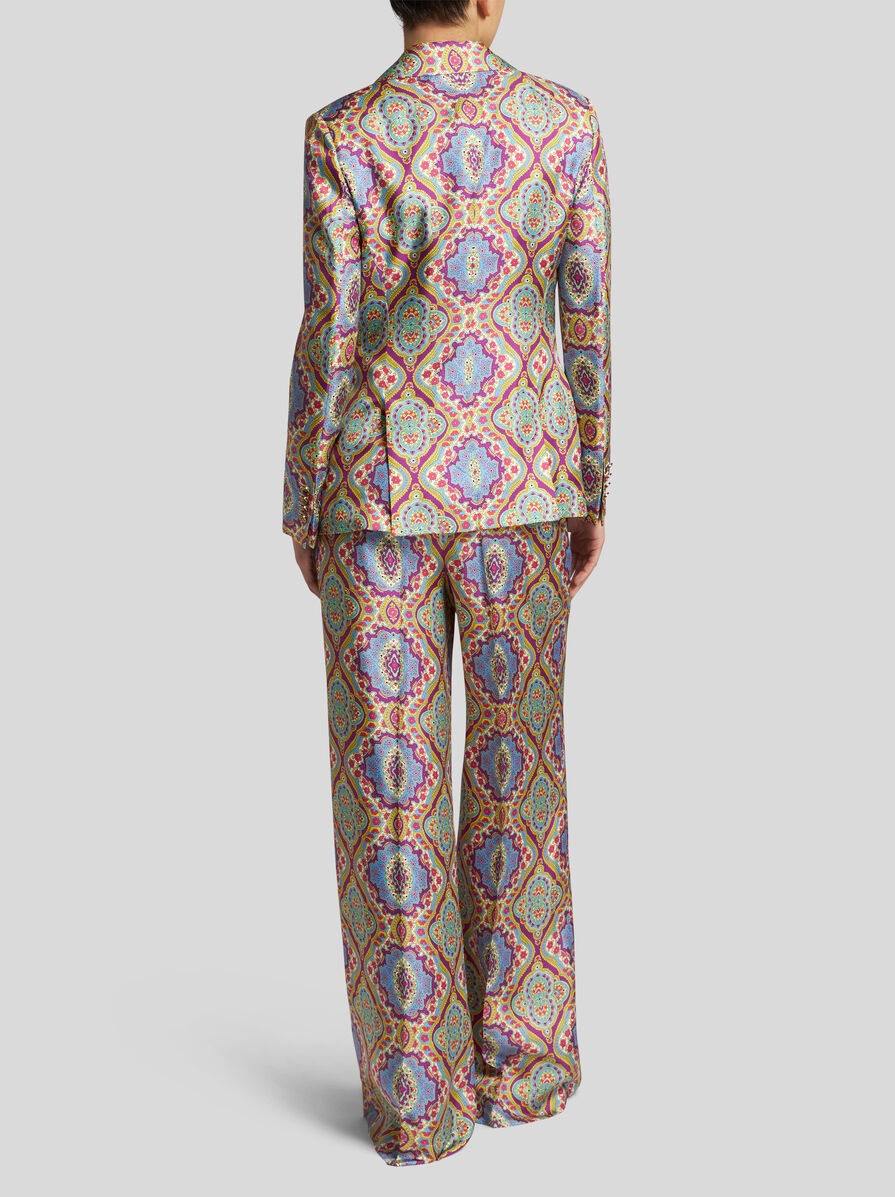 PRINTED SILK JACKET - 5