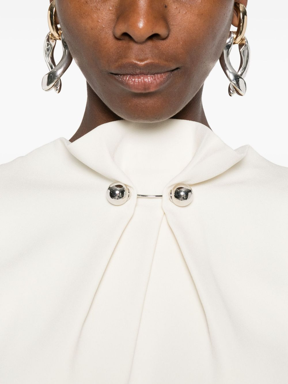 button-embellished bodysuit - 5