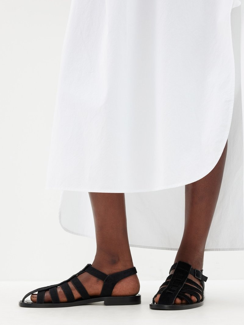 おしゃれ ☆ THE ROW ザロウ Pablo suede fisherman sandals The Row Pablo suede fisherman sandals The Row