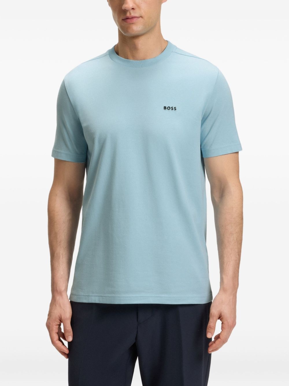logo-detail crew-neck T-shirt - 4