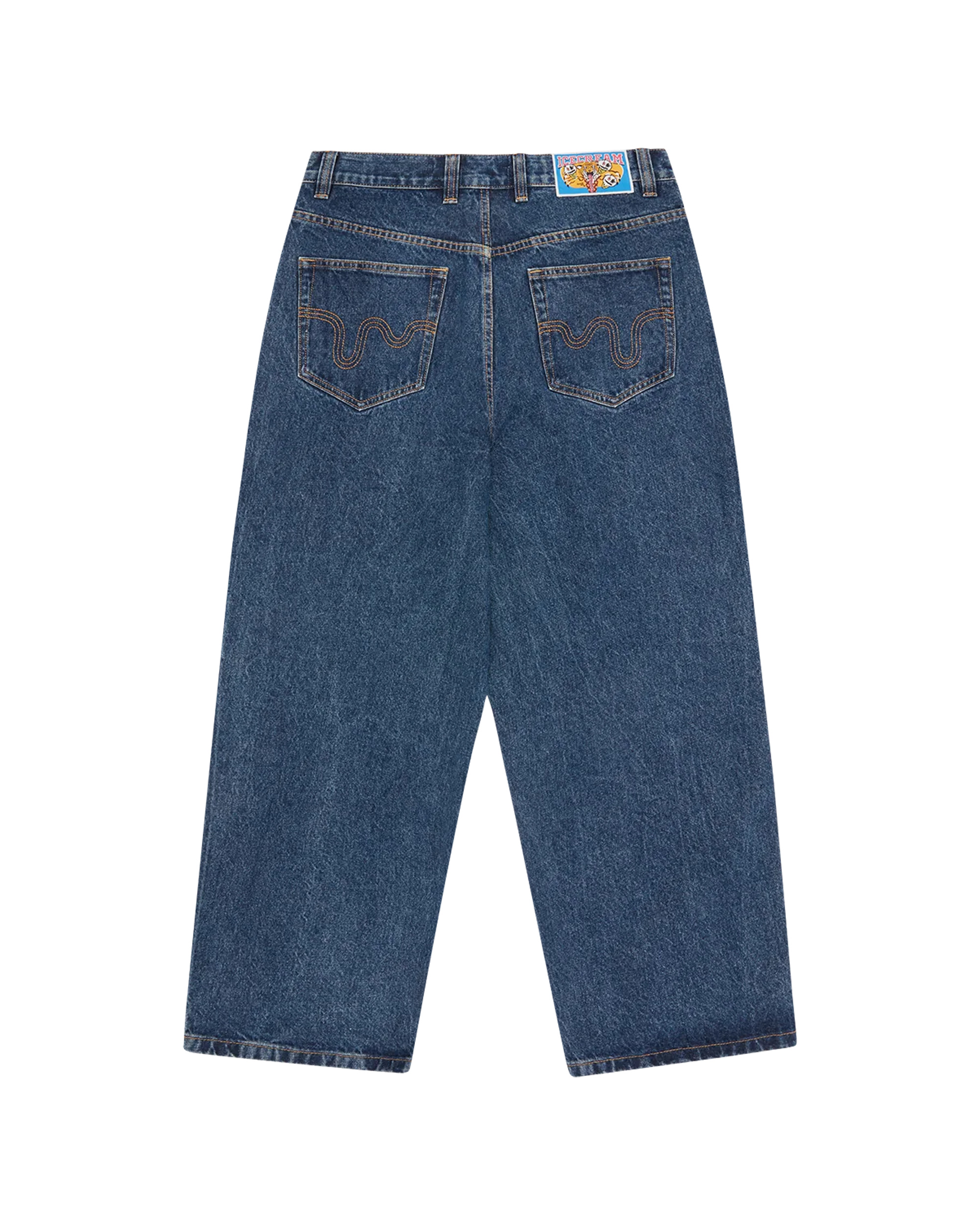 RUNNING DOG TRIPLE SCOOP DENIM PANT - 2