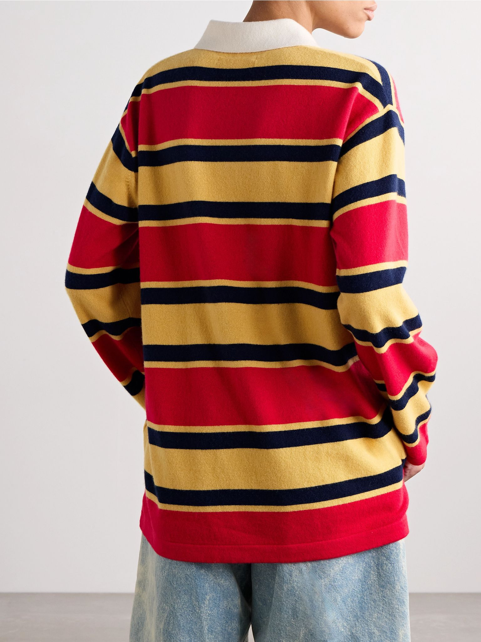 Rugby striped cashmere sweater Multi - 4
