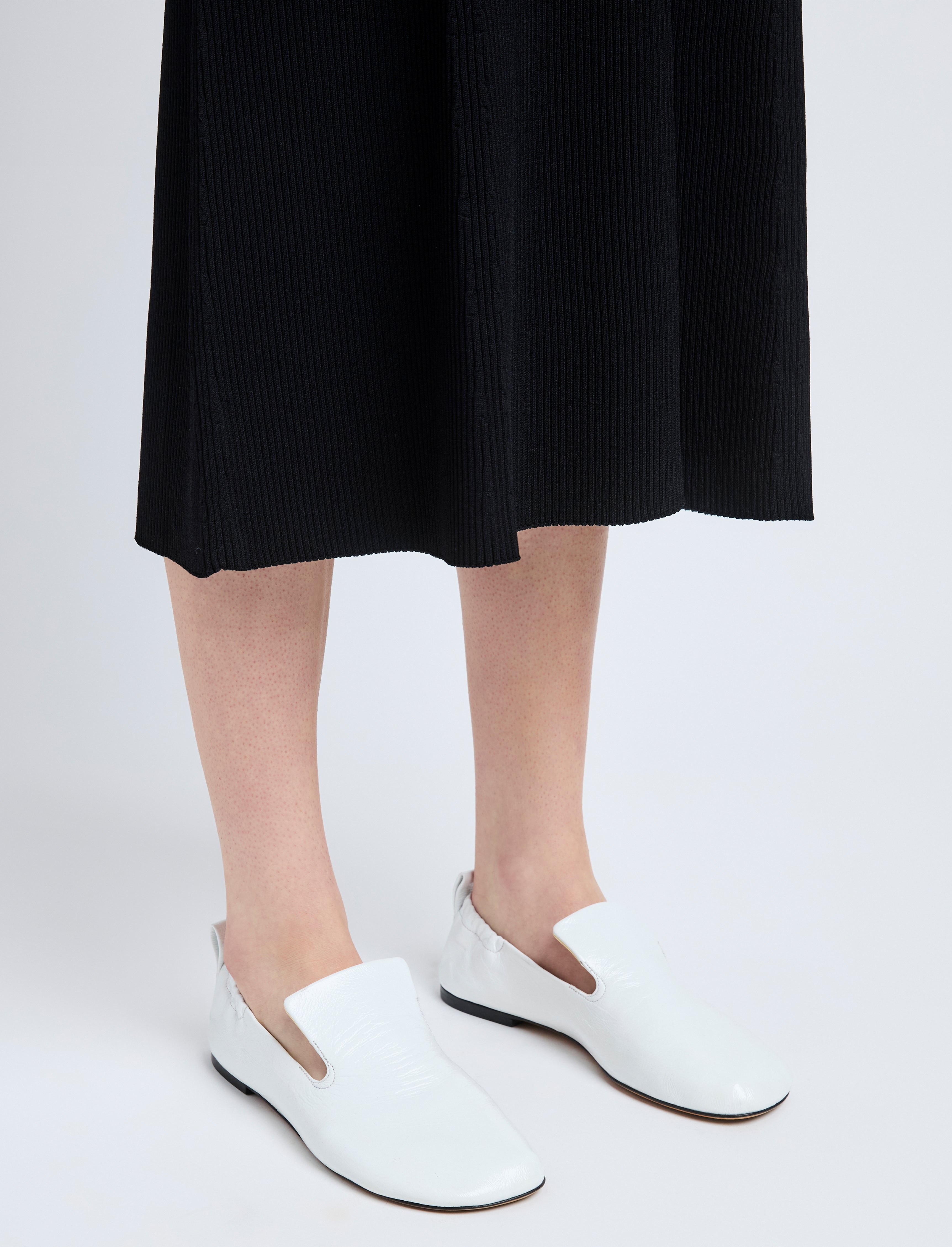 Glove Ruched Loafers in Slick Nappa - 5