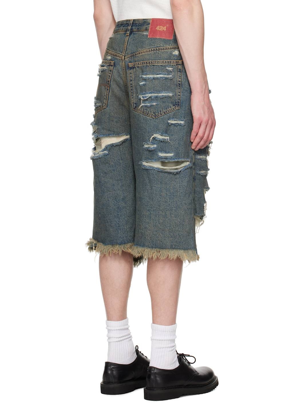 Blue Big Daddy Denim Shorts - 3