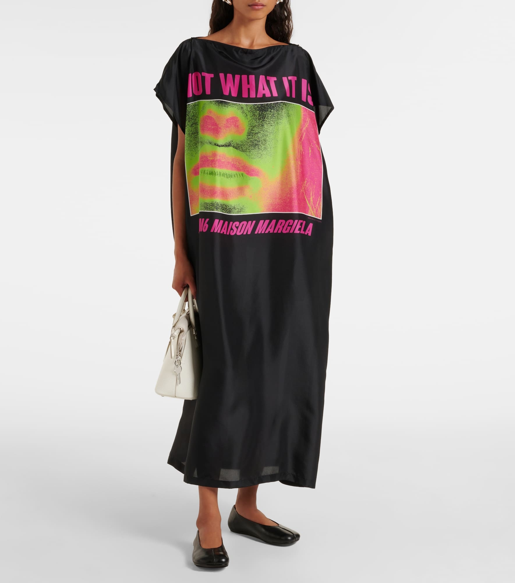 Printed silk maxi dress - 2