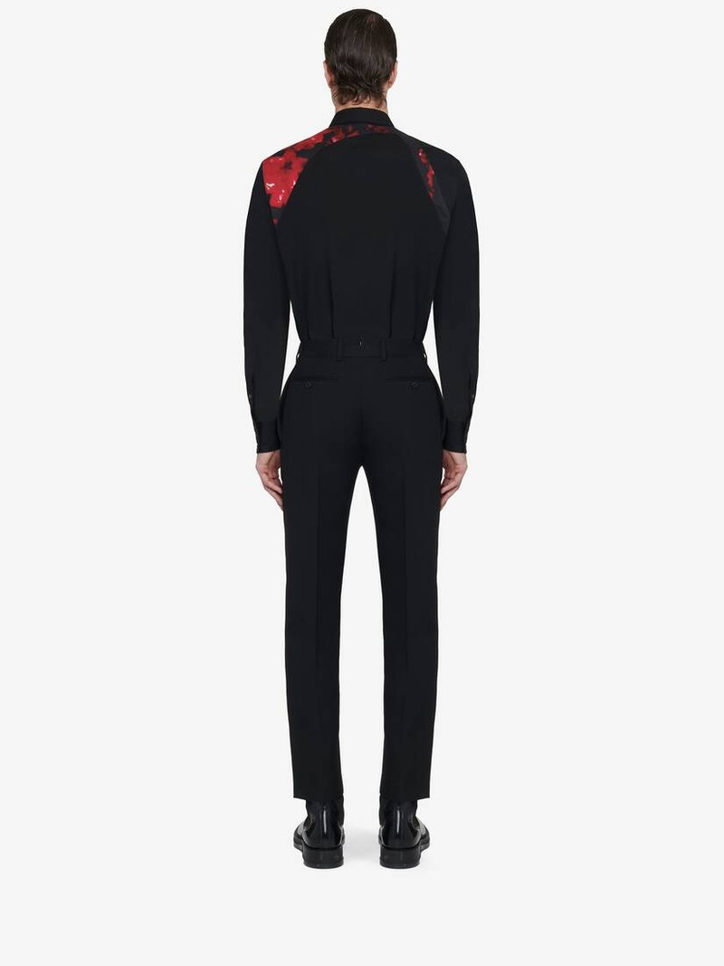 Men's Wax Flower Harness Shirt in Black 5