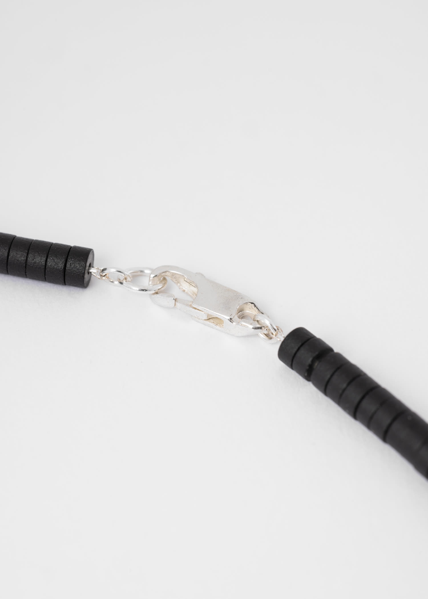 Hematite Bead Silver Necklace by Helena Rohner - 3