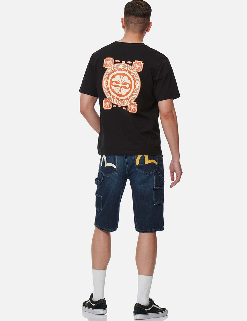 TWO-TONE SEAGULL DENIM SHORTS 5