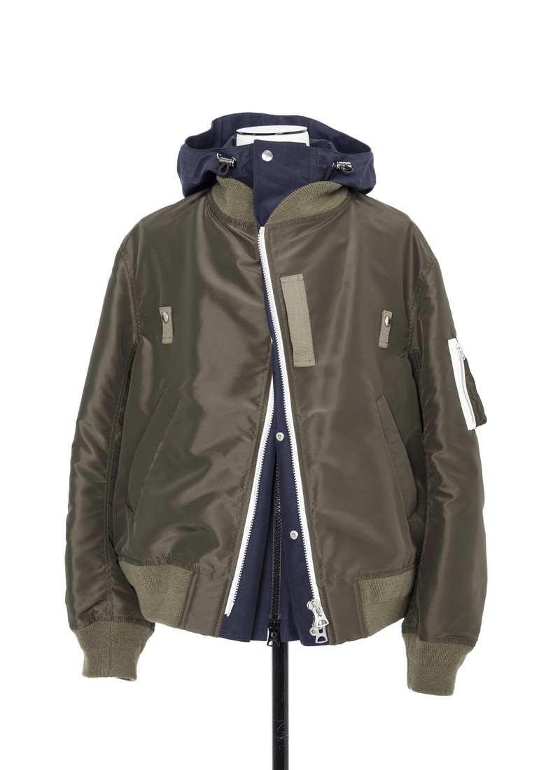 Nylon Twill x Grosgrain Blouson 1
