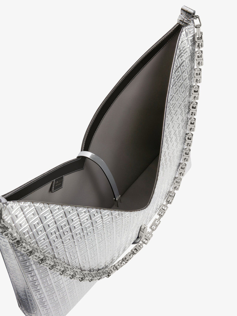 LARGE CUT OUT BAG IN 4G LEATHER WITH CHAIN 5