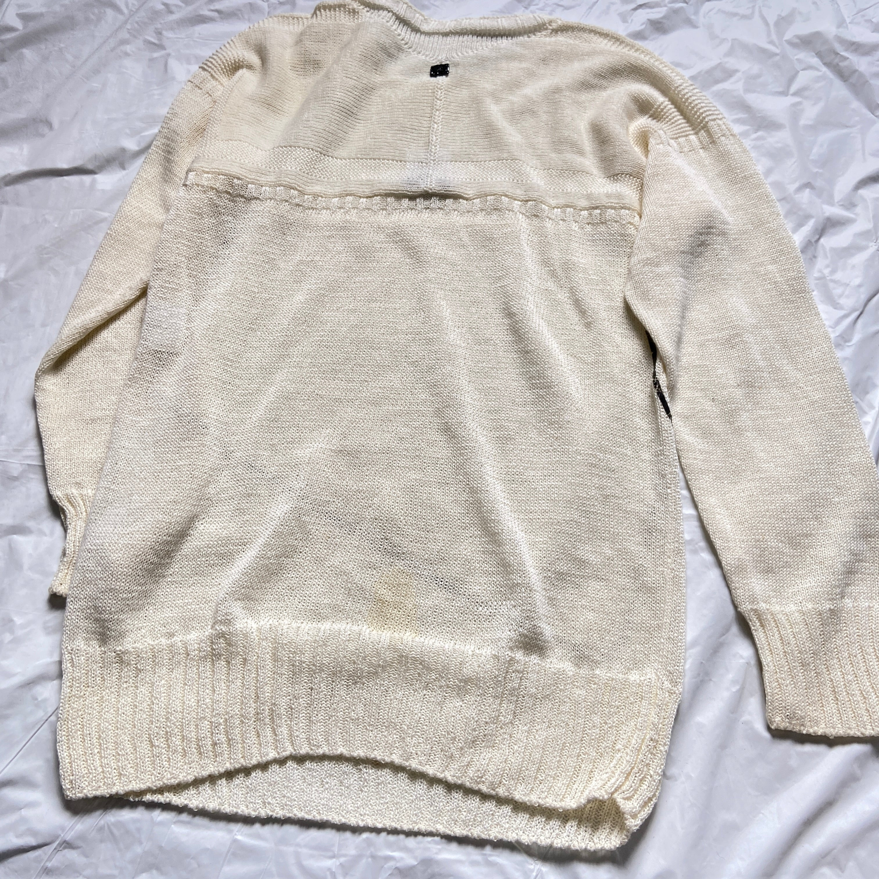 Chanel ss12 Karl square line geometric knit sweater - 7