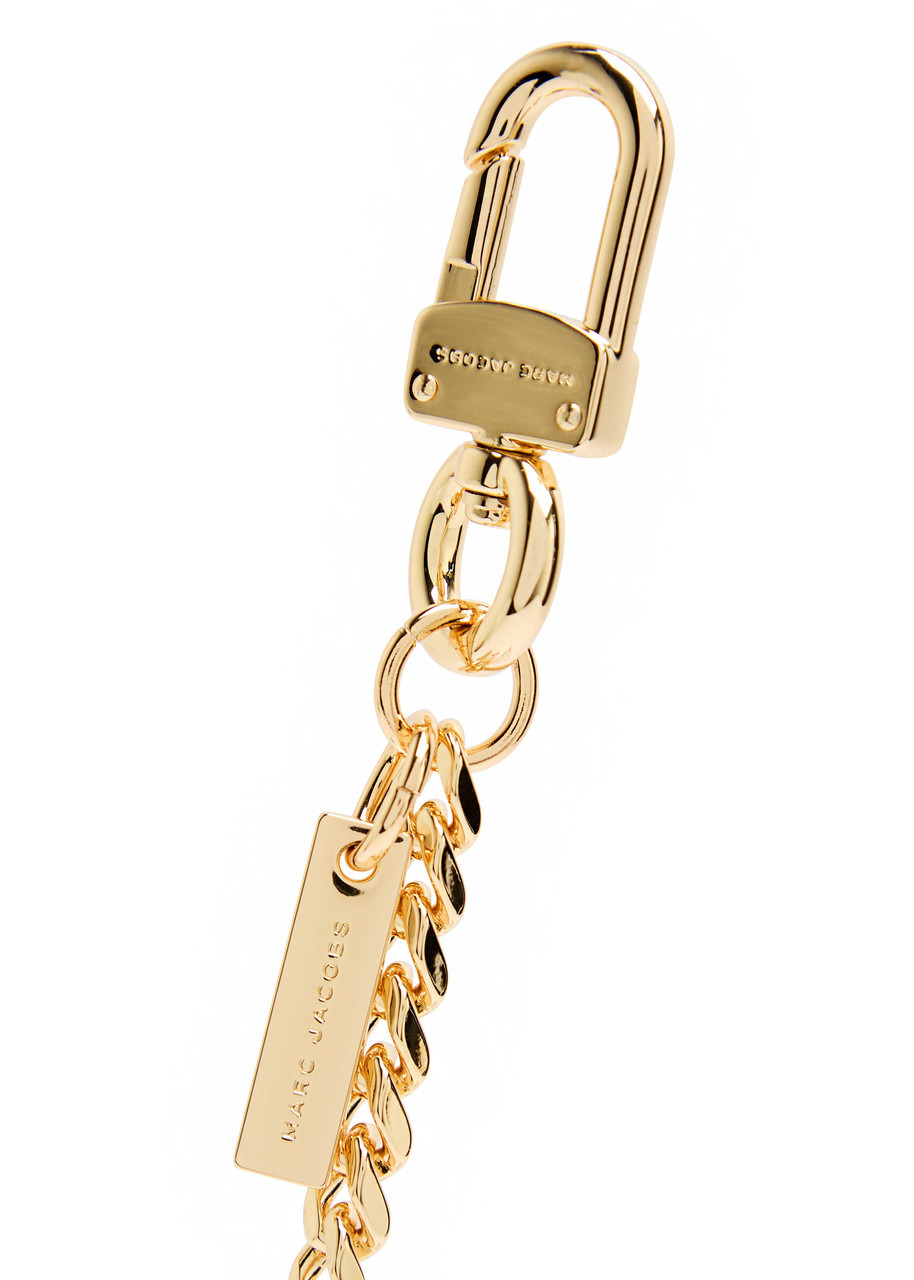 Marc Jacobs The Cursive Logo Charm Keyring - 2