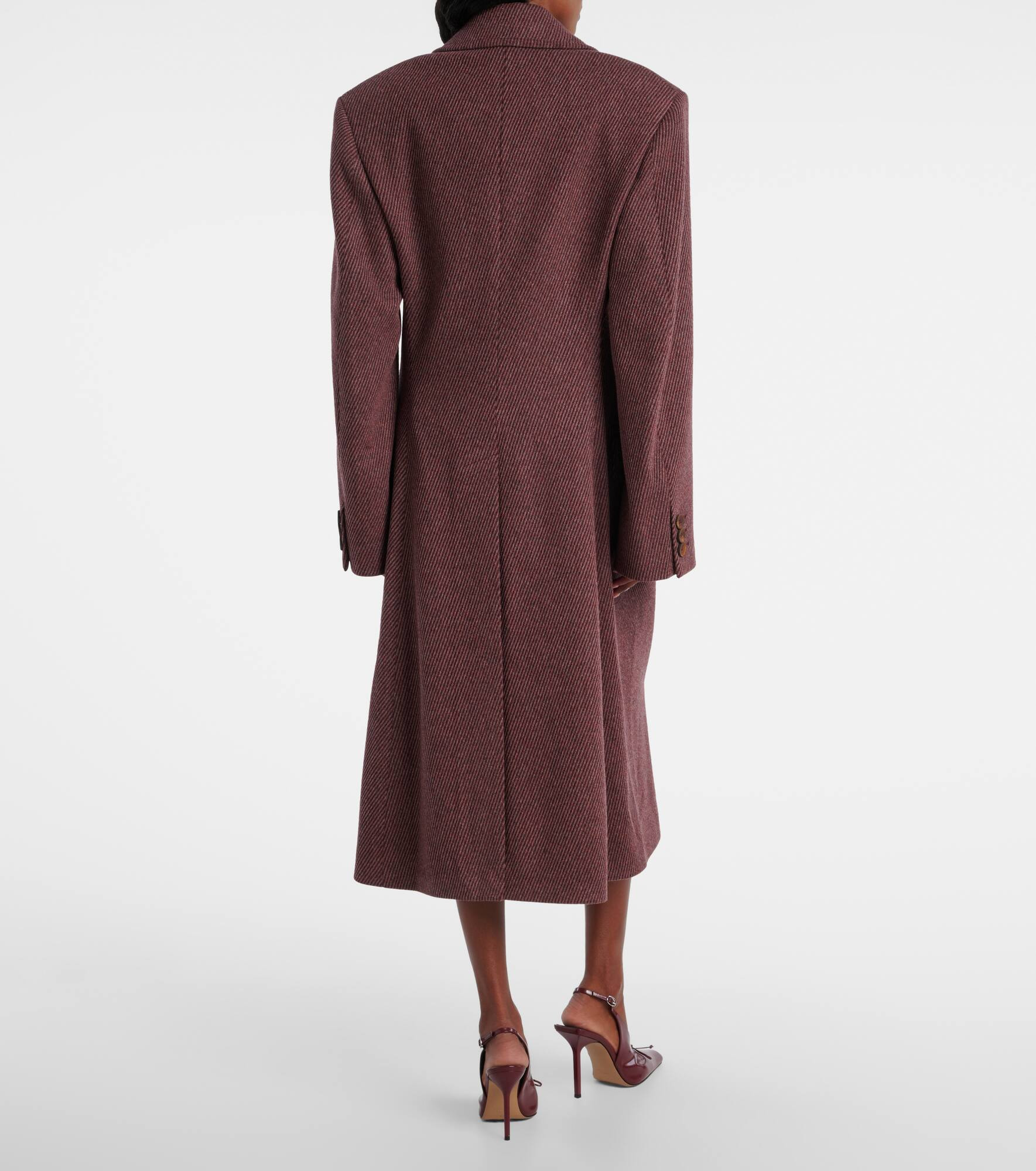 Winston twill wool coat - 3