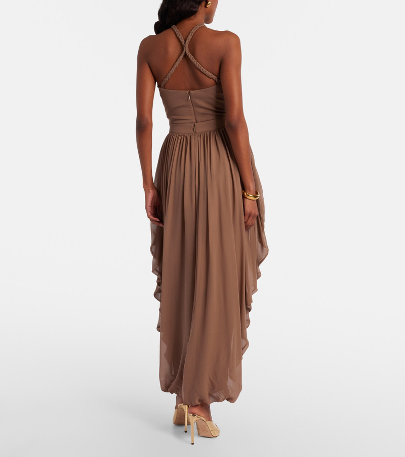 Draped silk pants 3