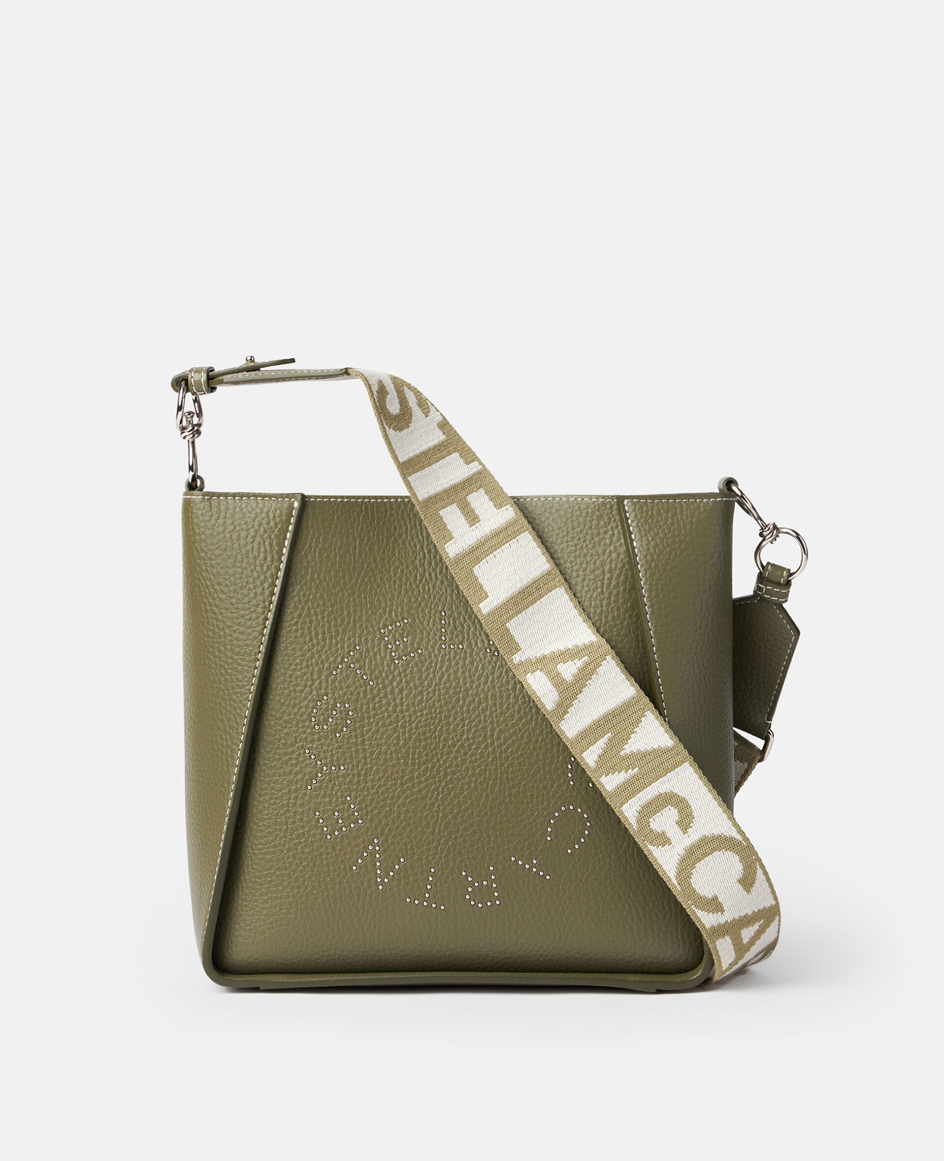 Logo Studded Grainy Alter Mat Shoulder Bag - 1