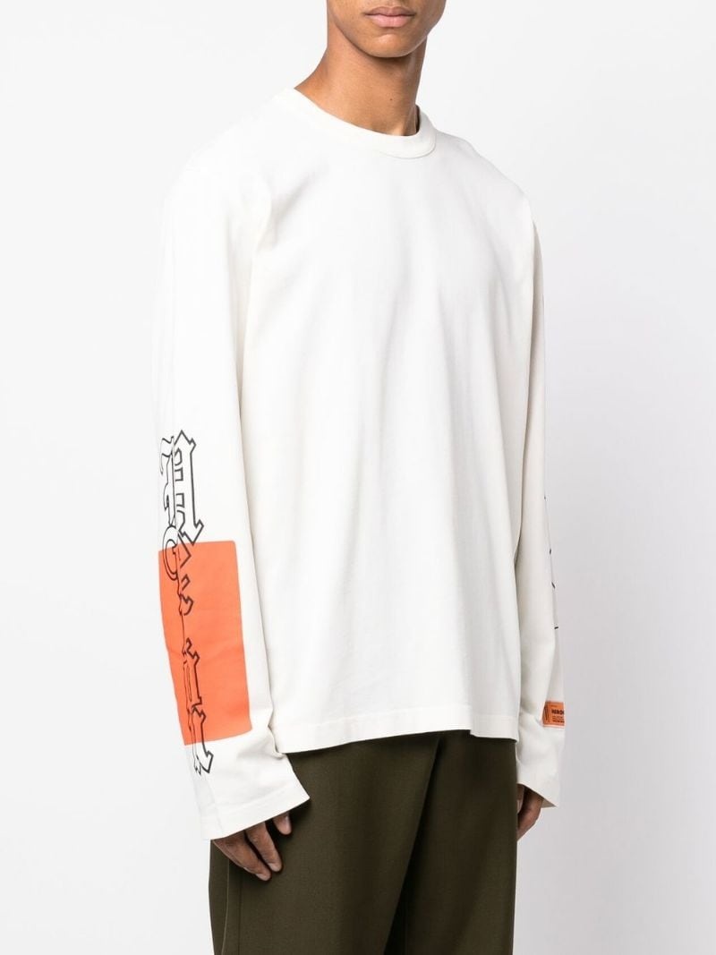 logo-print oversized sweatshirt - 6