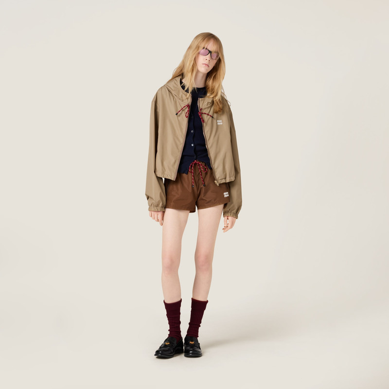 Miu Miu Technical fabric blouson jacket outlook