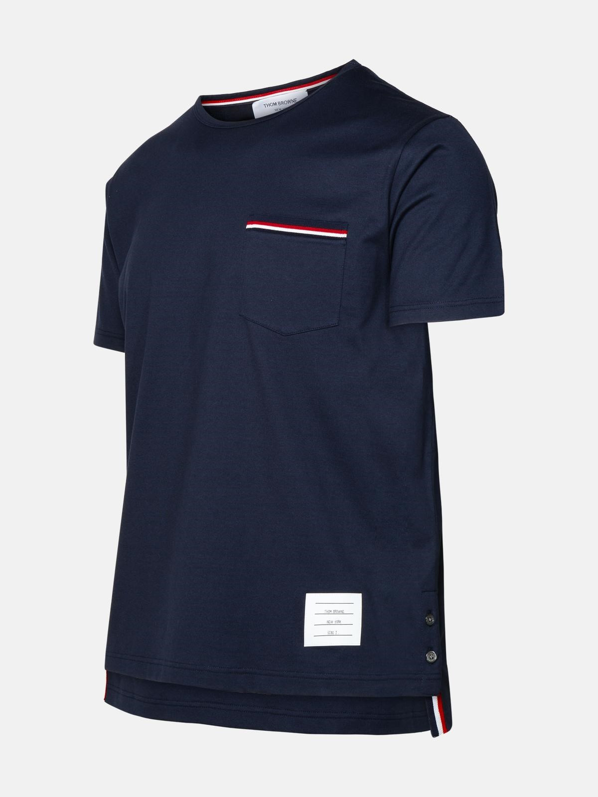 NAVY COTTON T-SHIRT - 2