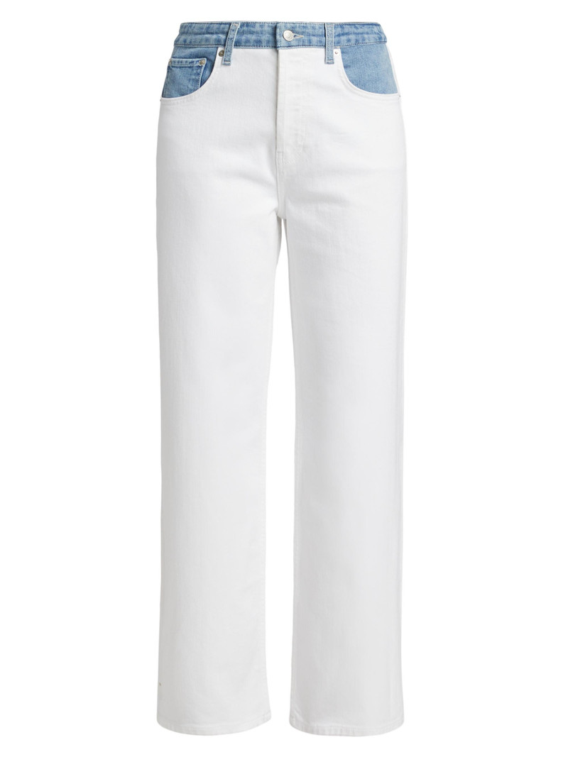 Women's Del Mar Stretch-Denim Straight Jeans - Skipper White 1