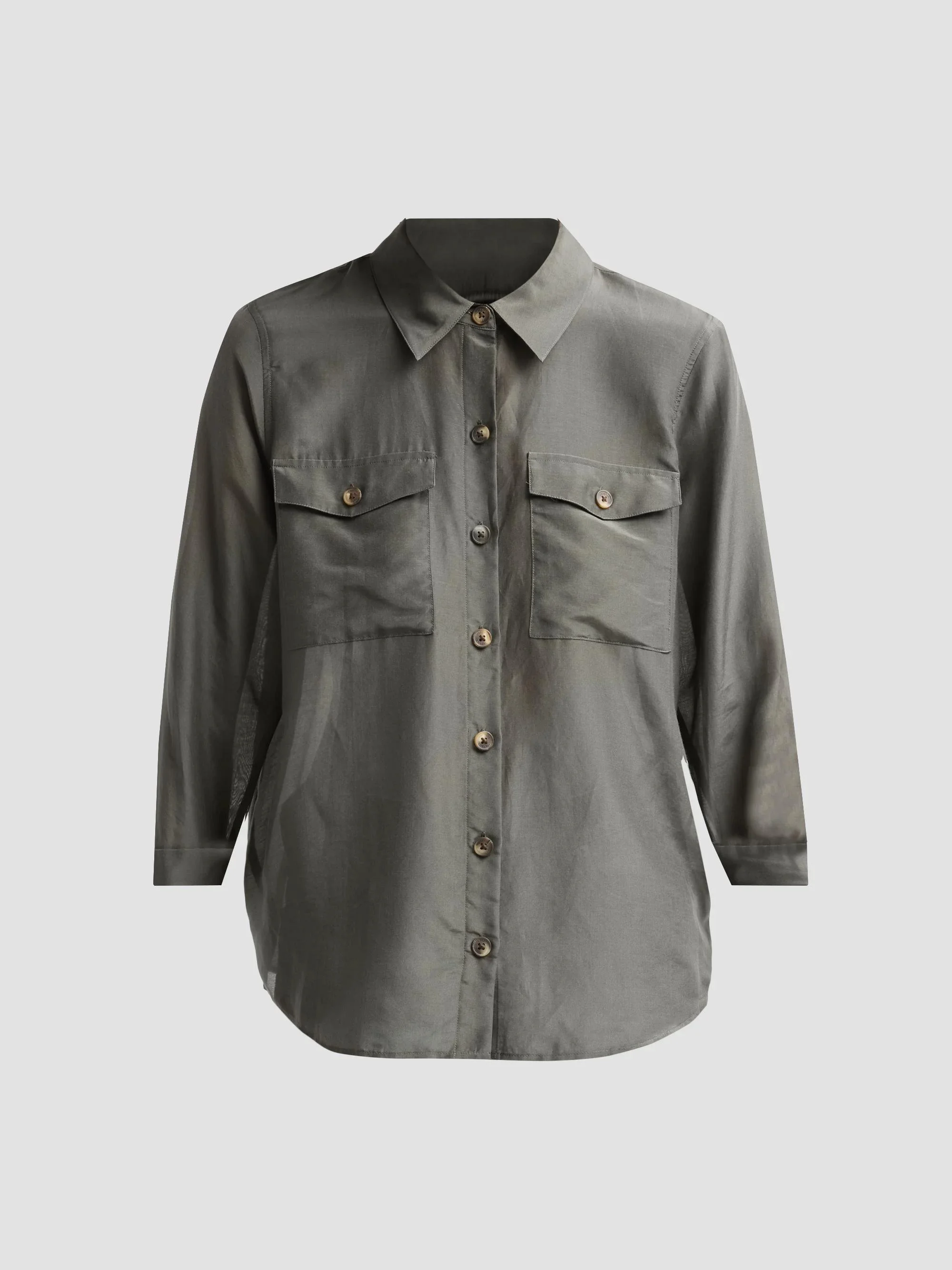 Women's Pearson Military Blouse - Ash Olive - 1