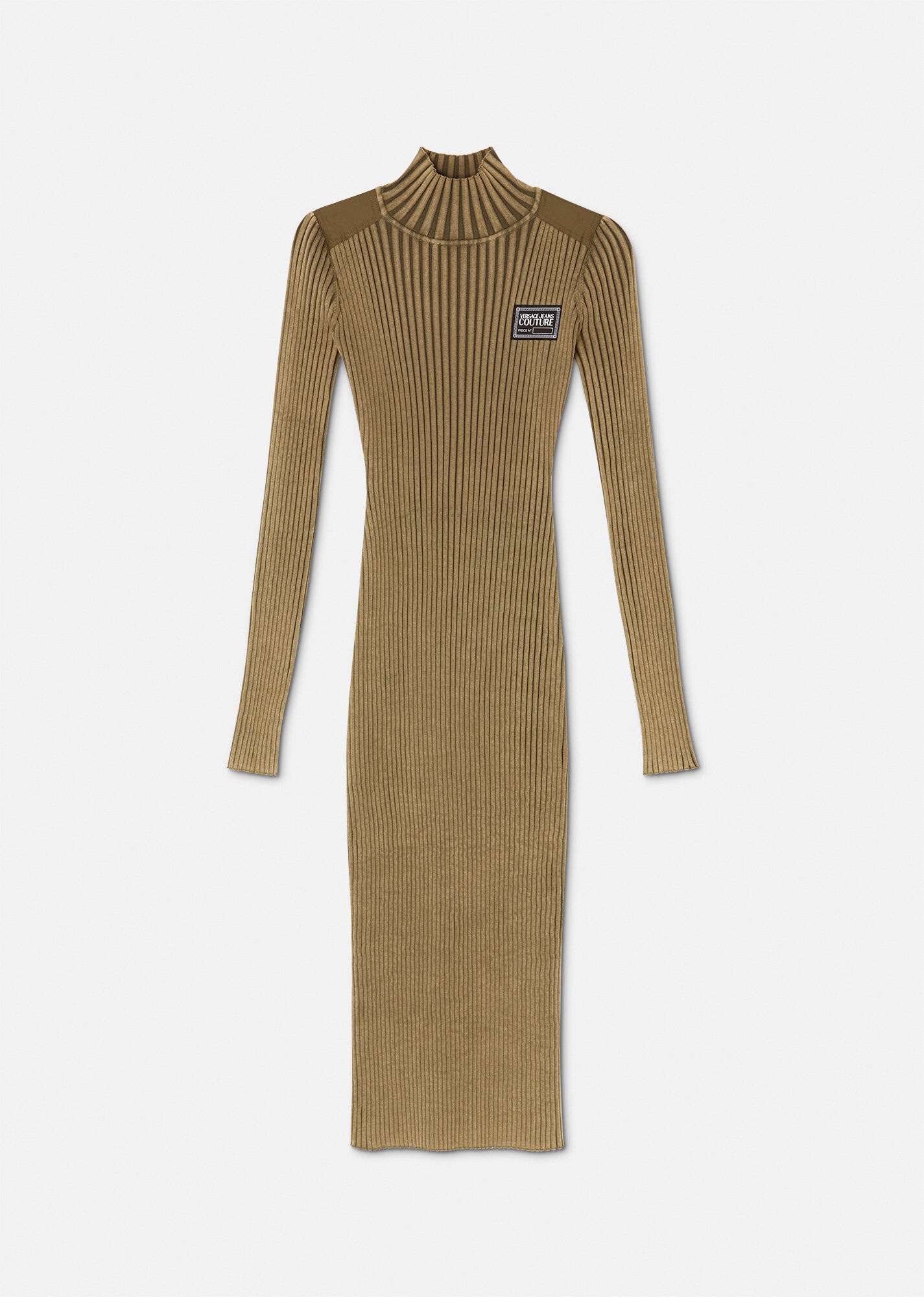 Logo Ribbed Midi Dress - 1
