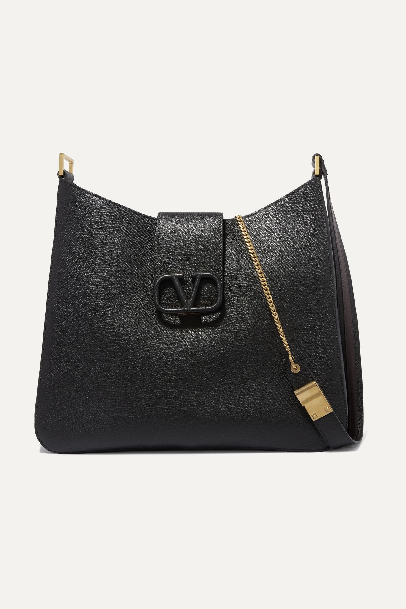 Valentino Garavani VSLING textured-leather shoulder bag - 1