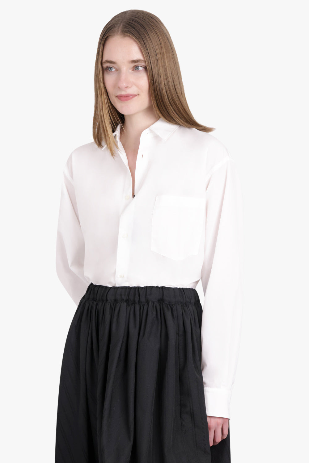 LONG LENGTH L/S SHIRT | WHITE - 2