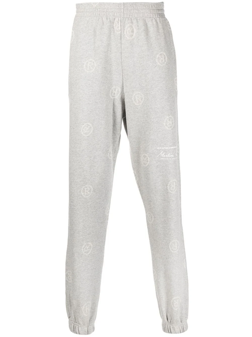 logo pattern track pants - 1