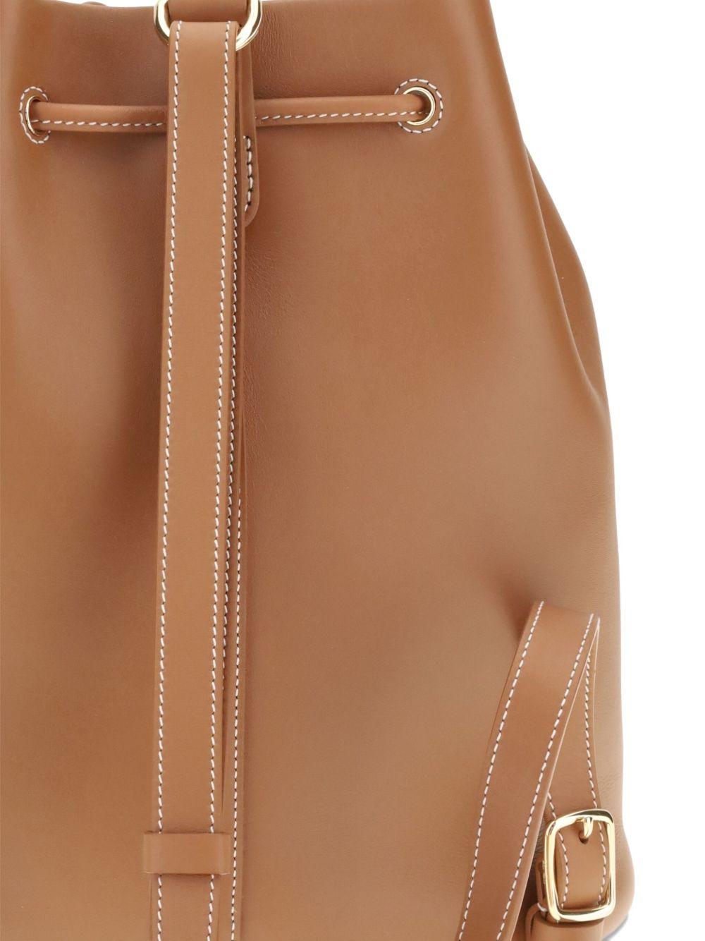 drawstring leather backpack - 4