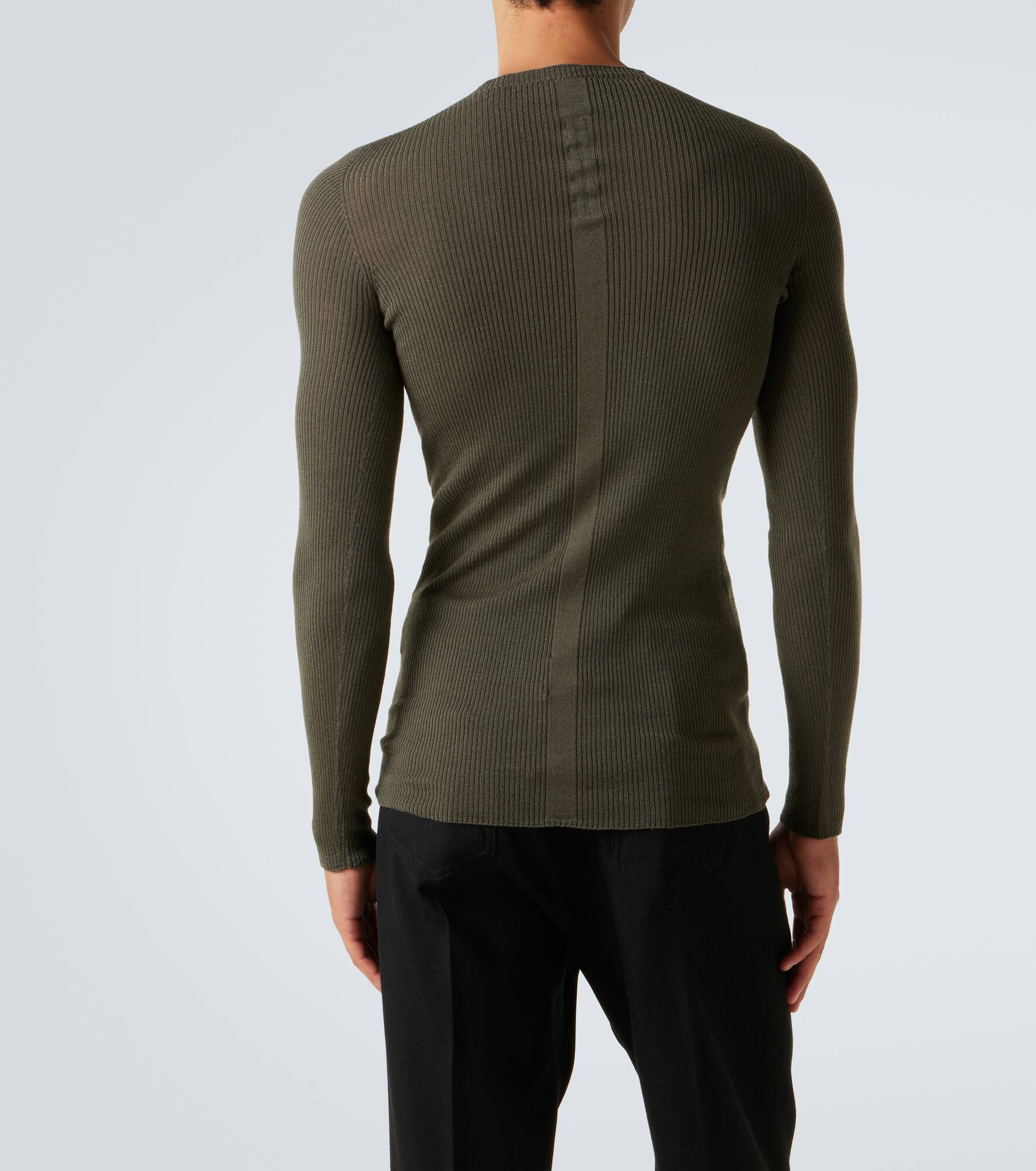 Ribbed-knit virgin wool sweater - 4