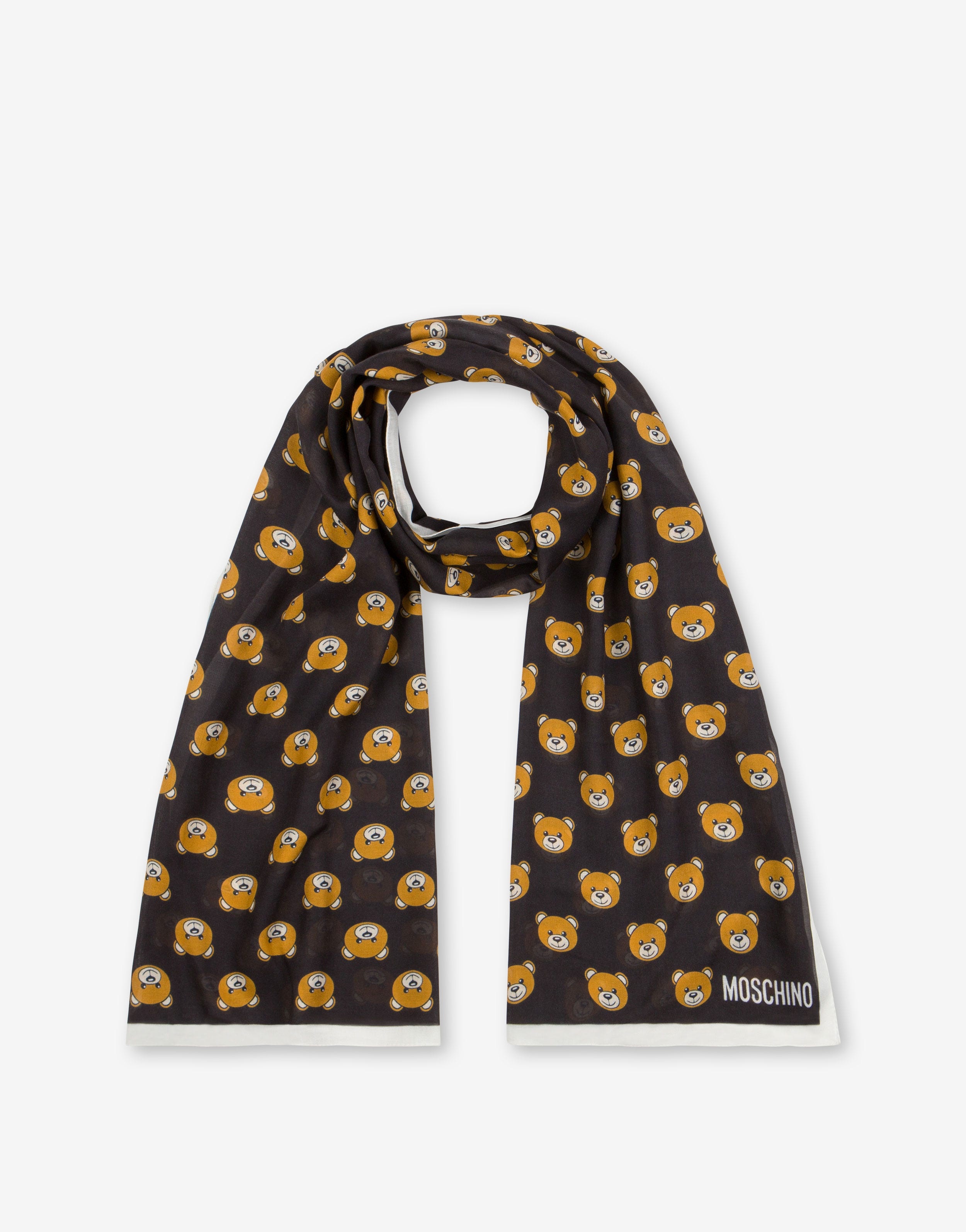 ALL-OVER TEDDY BEAR MODAL SCARF - 2