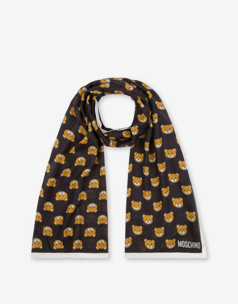 Moschino ALL-OVER TEDDY BEAR MODAL SCARF outlook