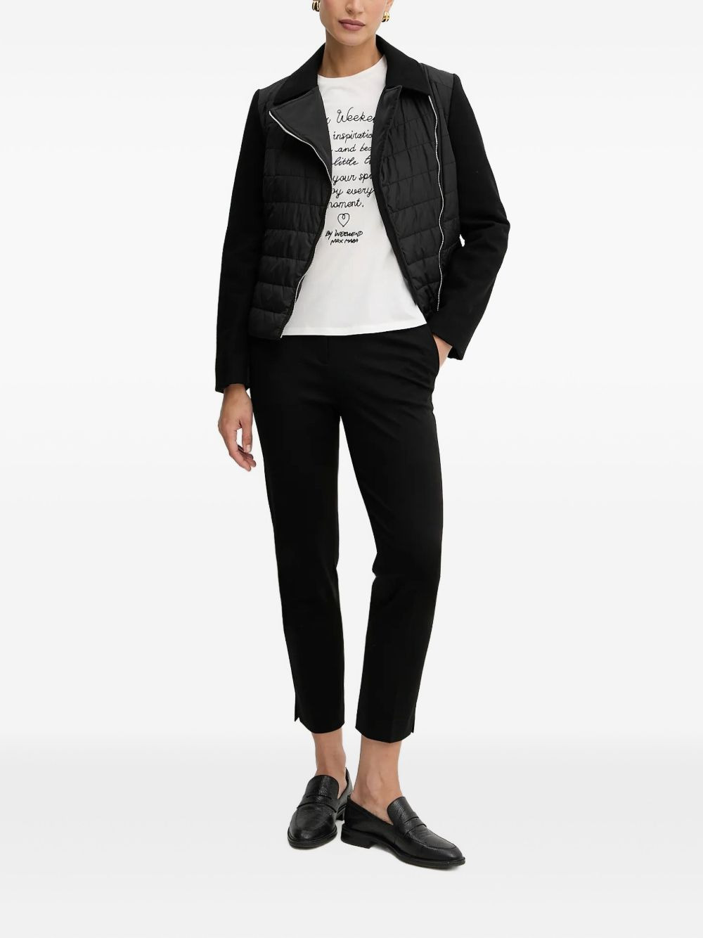 quilted panelled jacket - 2