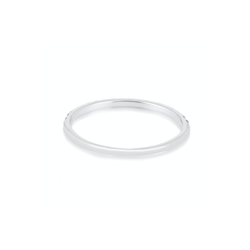 White Gold Fine Pave Black Diamond Band 4