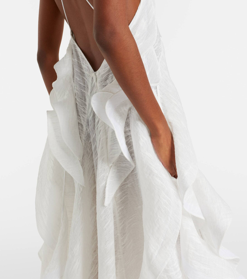 Délice Wave ruffled maxi dress 5