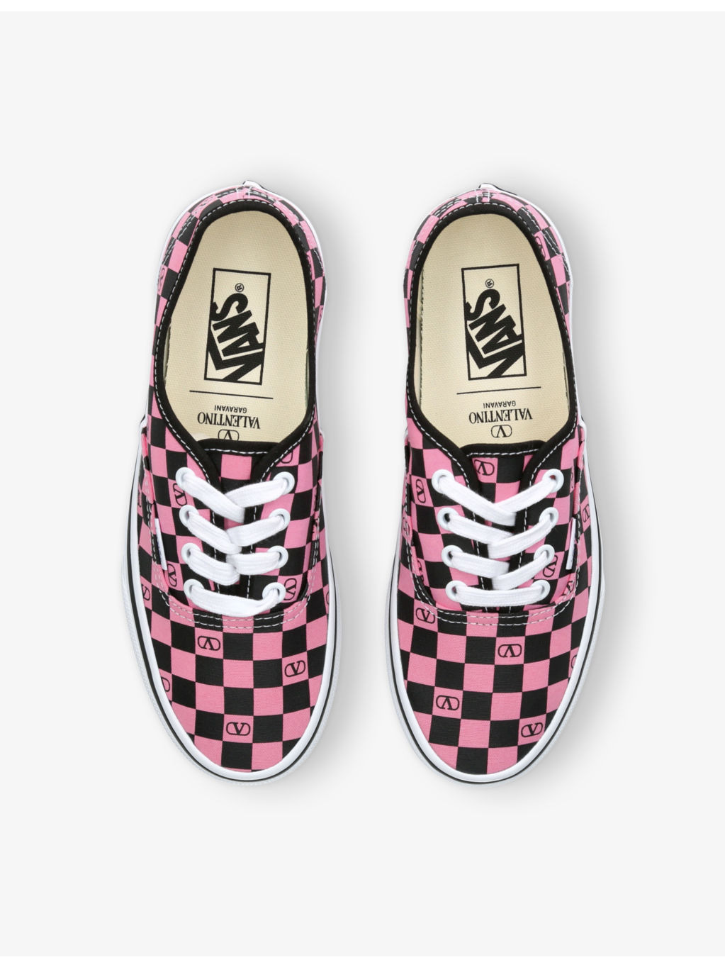 Valentino Garavani X Vans Authentic VLogo Checkerboard Canvas Low-Top Trainers - 2